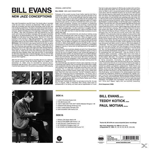 Bill Evans album borító fekete-fehér képpel és szöveggel.