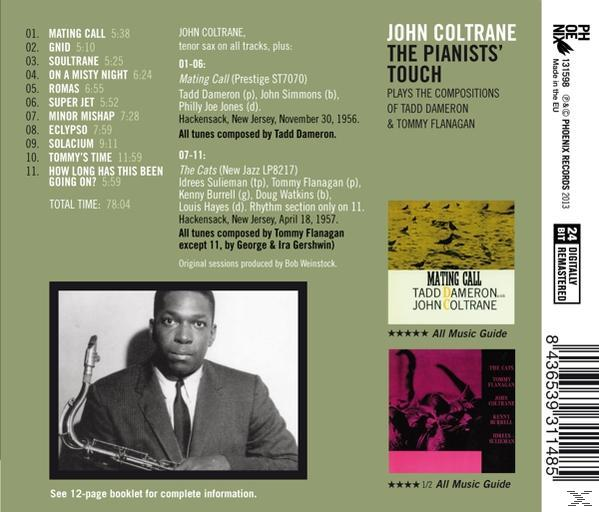 John Coltrane The Pianist's Touch album borítója, Coltrane képével.