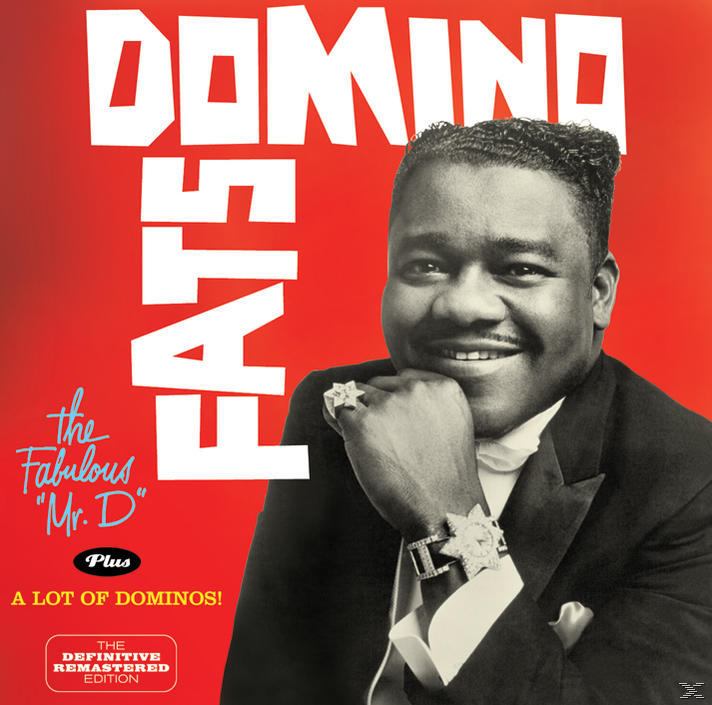 Albumborító: Fats Domino. A szöveg a következő: 'Domino' és 'the Fabulous Mr. D' a 'A Lot of Dominos!'-szal.