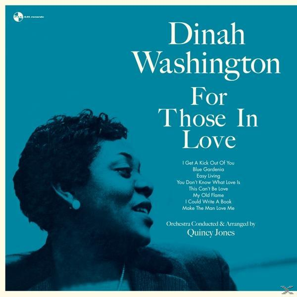 Album borító: Dinah Washington énekel a Szerelmeseknek. Kék háttér.