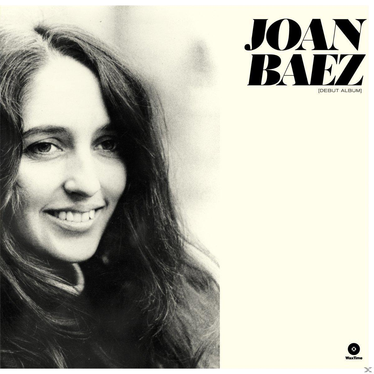 Album borító: Joan Baez mosolyog, fekete-fehér fotó.