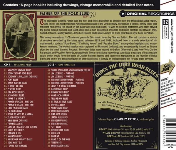 Album borító gitározó férfival és az album számlistájával.