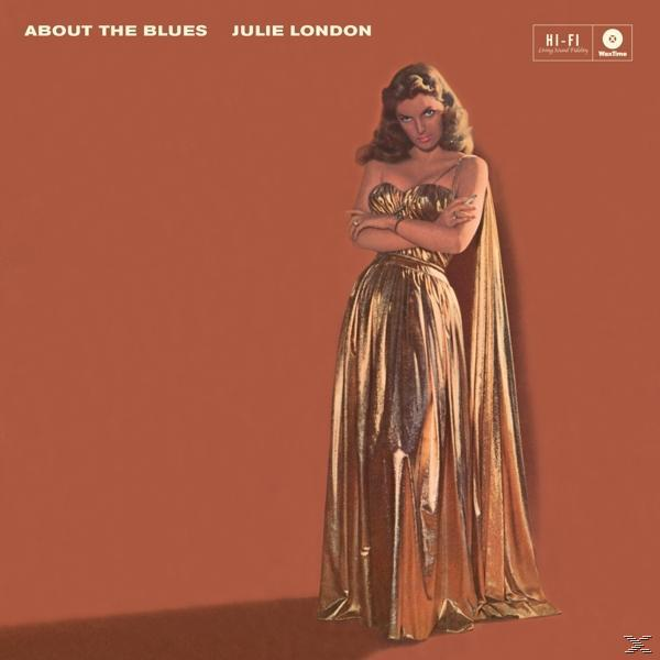 Julie London album borítója arany ruhában.