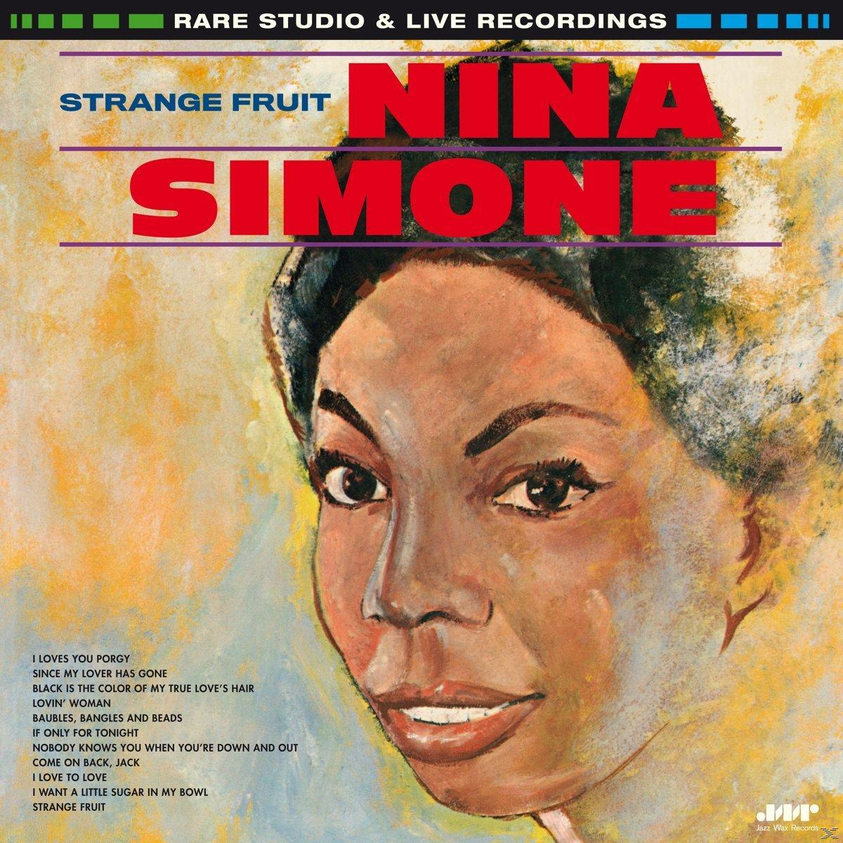 Nina Simone album borítója. Egy festett portré egy nőről szöveggel.