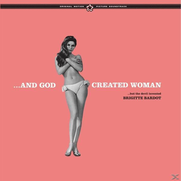 Album borító: ...AND GOD CREATED WOMAN, egy nő bikiniben, vörös háttérrel.