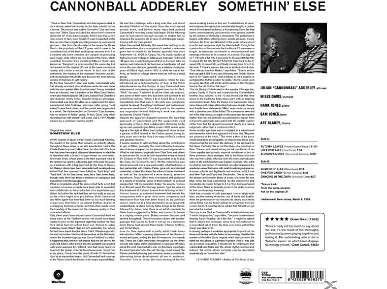 Thumbnail - Julian Cannonball Adderley, Adderley - Somethin' Else (Ltd.Edition 1 (Vinyl)