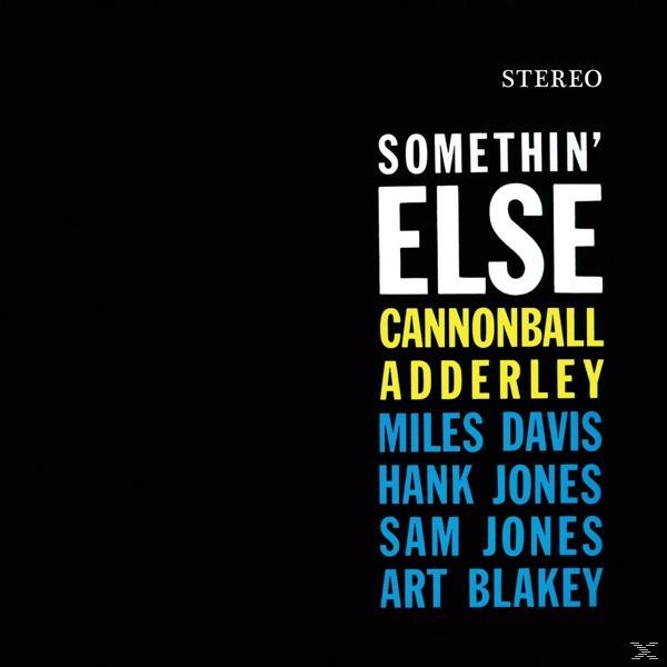 Cannonball Adderley album borítója. Szöveg fekete háttéren, a művészek nevével.