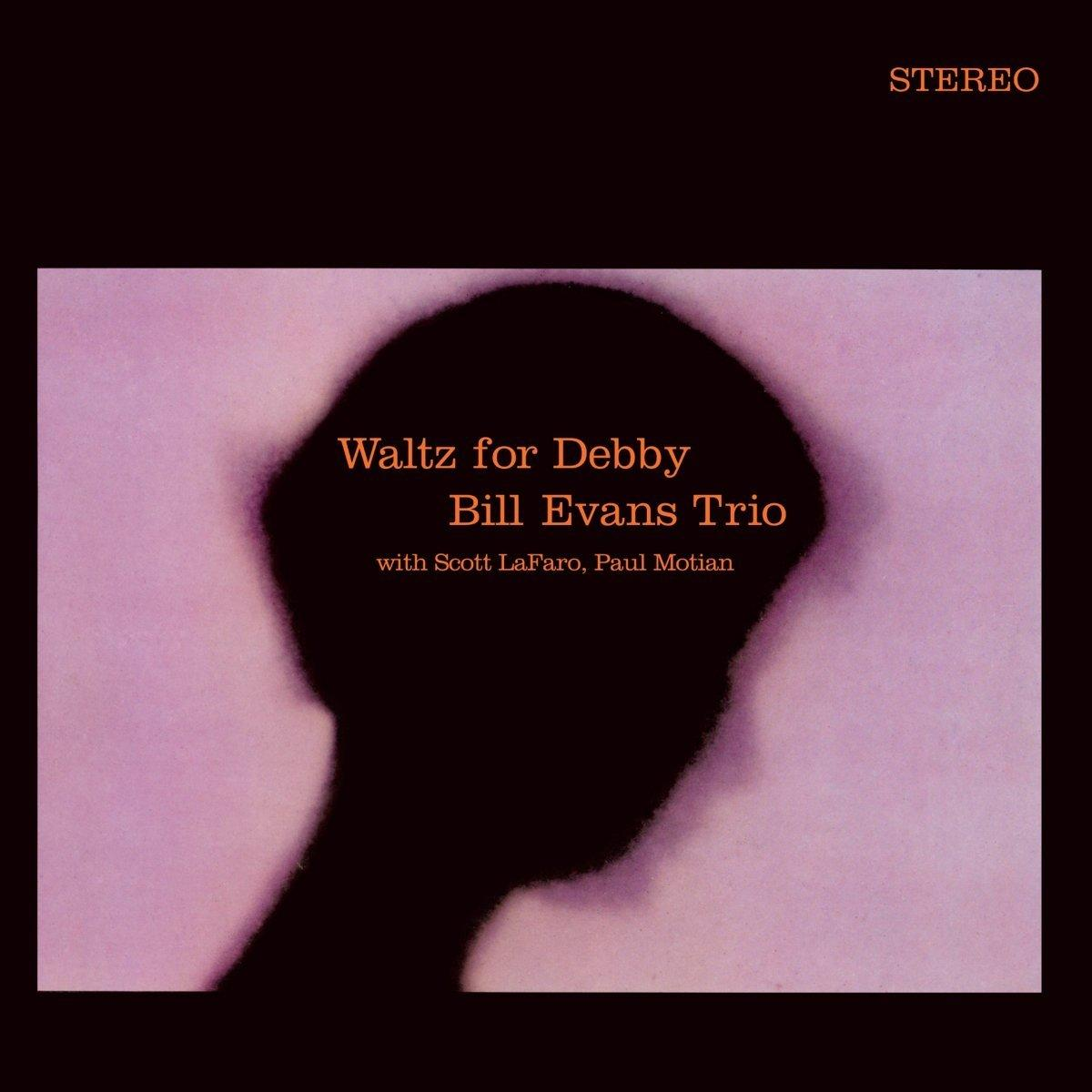 Album borító egy személy sziluettjével. A 'Waltz for Debby' cím látható.