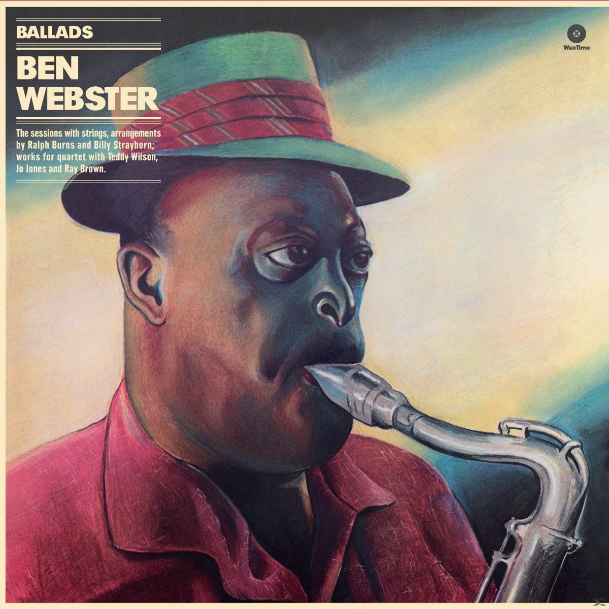 Album borító Ben Websterrel, aki szaxofonozik, színes illusztrációval.