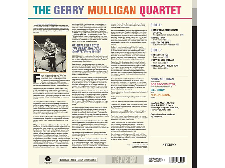 Thumbnail - Gerry Quartet Mulligan - The (Vinyl)