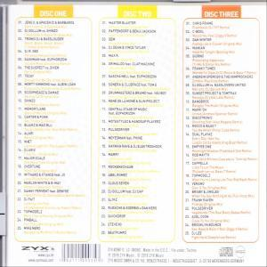 Drei Spalten mit Musiktiteln eines Albums.