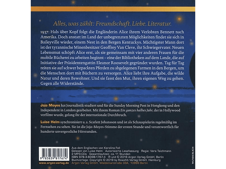 Luise Helm, Jojo Moyes - Wie Ein Leuchten In Tiefer Nacht (MP3-CD)