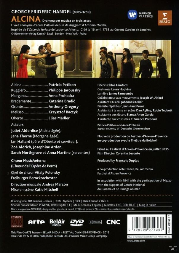 Alcina VARIOUS, Musicaeterna - (DVD) Barockorchester, - Freiburger