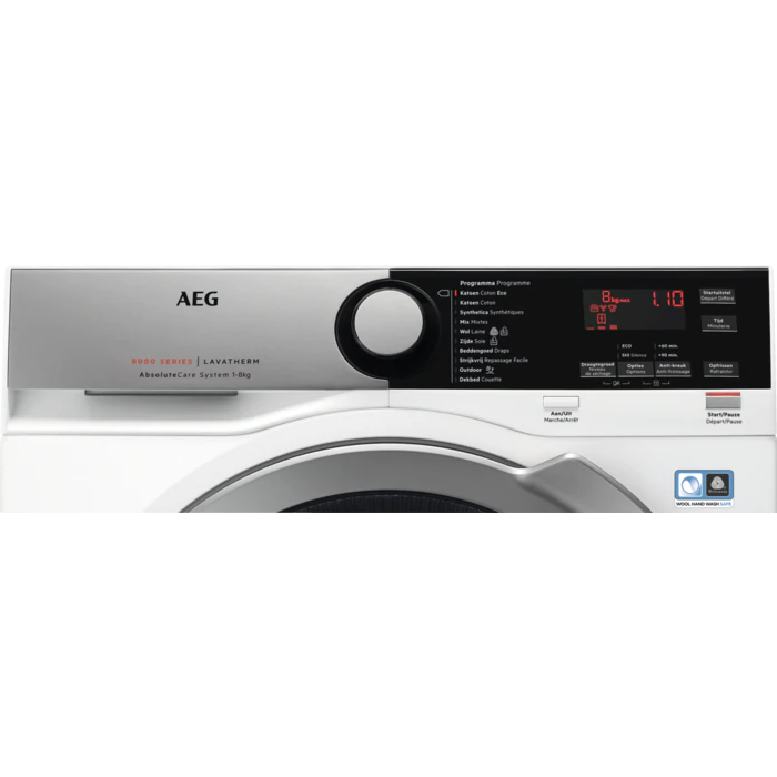 AEG Warmtepomp droogkast Absolute Care Serie 8000 A+++ (T8DE86ABS)