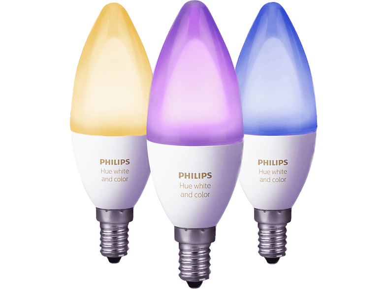 Media Markt: 3er Pack Philips Hue E14 White & Color Ambiance