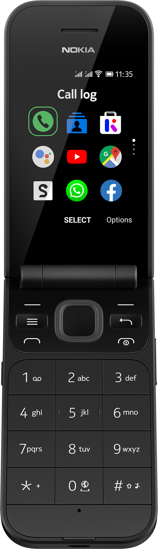NOKIA 2720 - Téléphone portable pliant (Ocean Black)