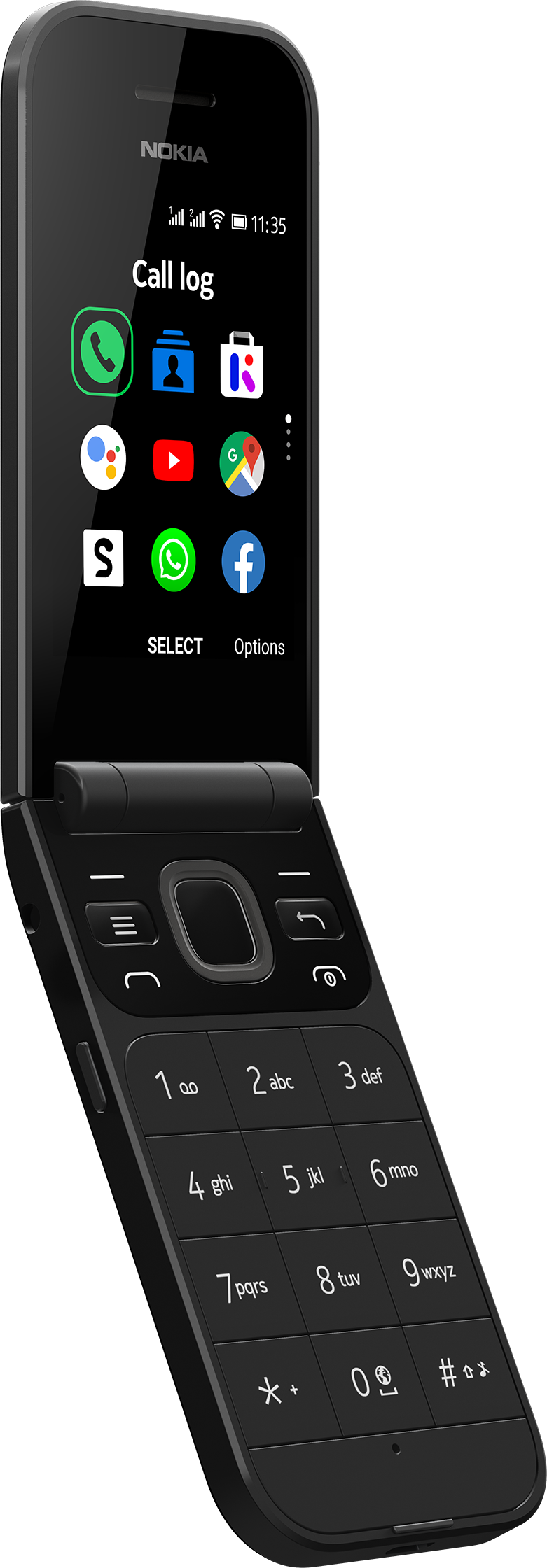 NOKIA 2720 - Téléphone portable pliant (Ocean Black)