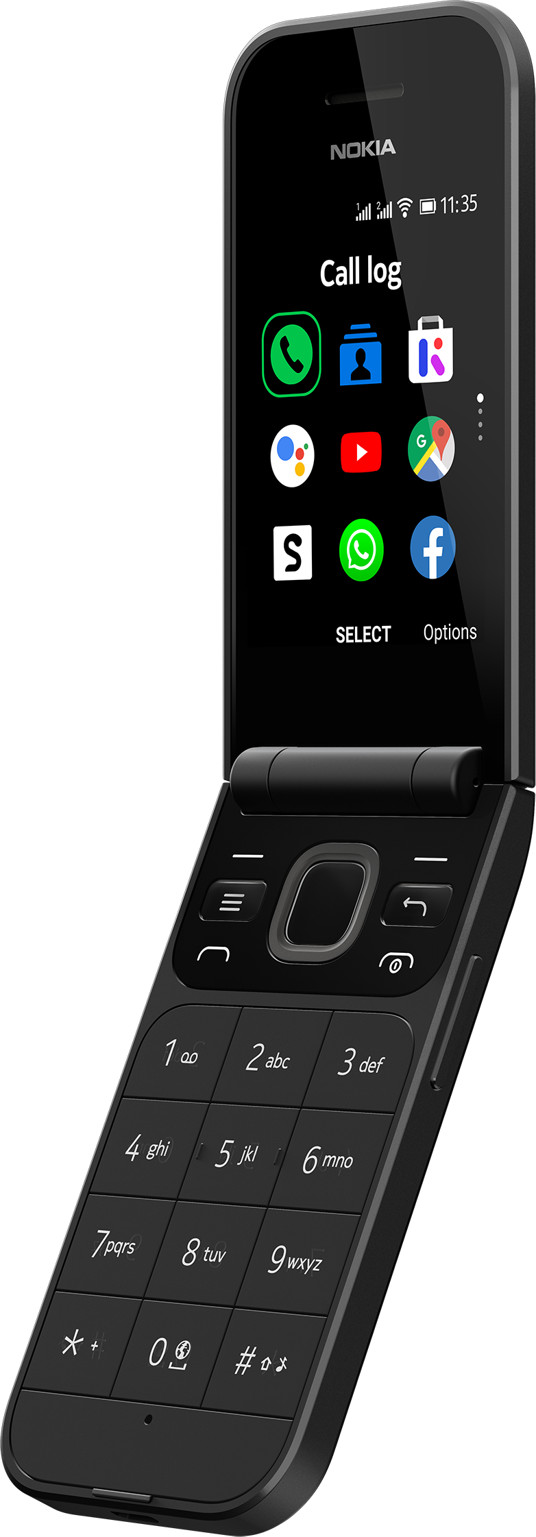 NOKIA 2720 - Téléphone portable pliant (Ocean Black)