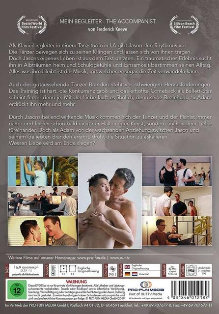 DVD-Cover für Mein Begleiter - The Accompanist. Fotos von Männern sind im Hintergrund.