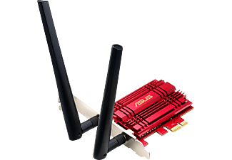 ASUS PCE-AC56 - Adattatore PCIe Wi-Fi (Rosso/Nero)