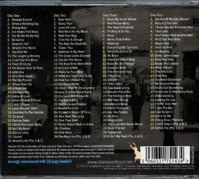 VARIOUS - NEW ORLEANS SOUL 1962-1966 (BOX SET)  - (CD)