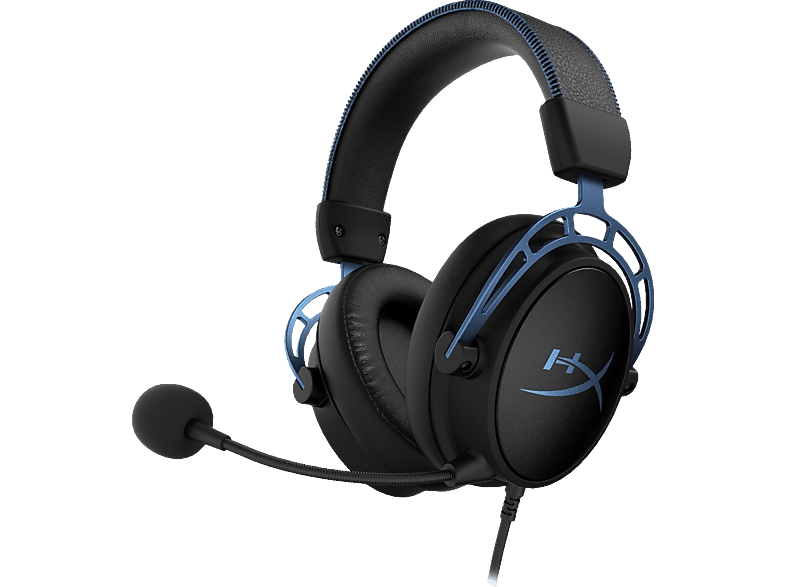 HYPERX Cloud Over-ear Headset Schwarz/Blau S, Alpha Gaming