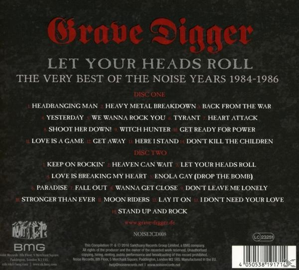Album borítója a 'Grave Digger' zenekar nevével és a dalok listájával.