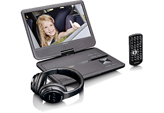 LENCO Draagbare DVD-speler + Draadloze hoofdtelefoon  (DVP-1017BK)