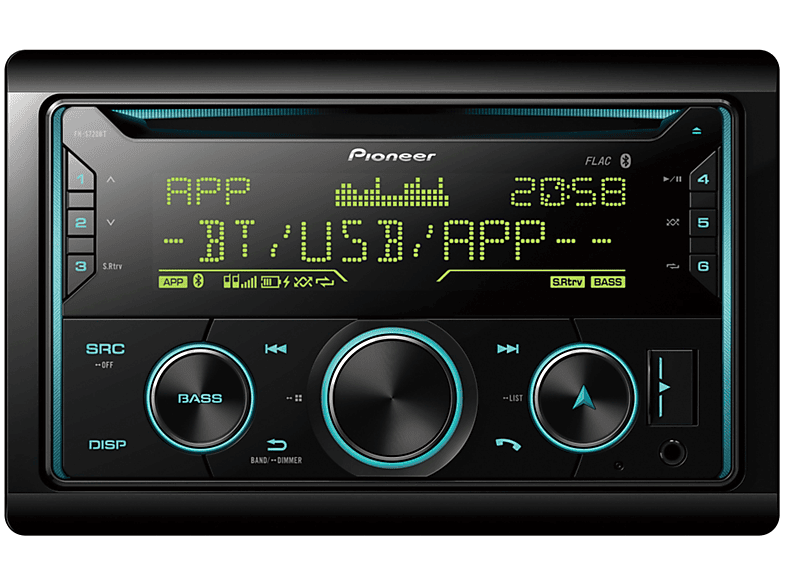 Pioneer Autoradio FH-S720BT Schwarz