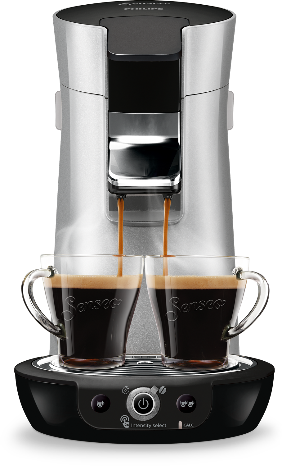 PHILIPS  Senseo Viva Café HD6566/10 - Koffiepadmachine - Inhoud watertank: 0,9 l - Zilver