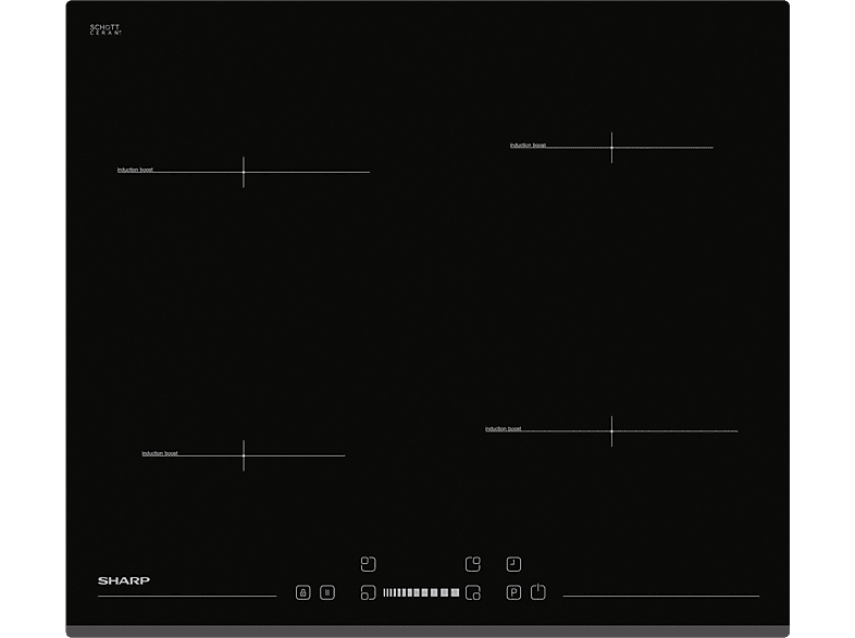 Sharp Inductie Kookplaat (kh6i19bs00eu)