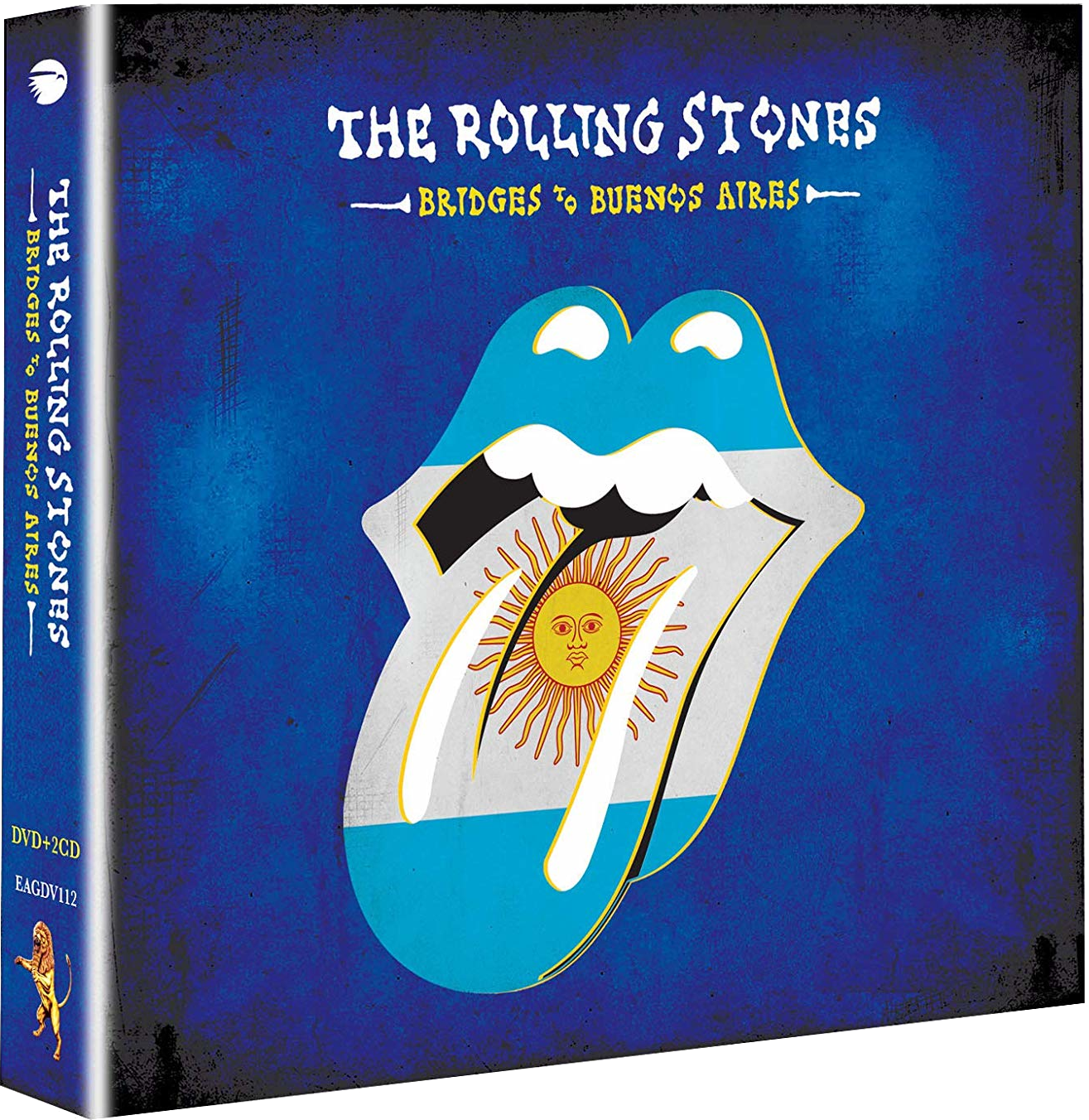A Rolling Stones album borítója a nyelv logóval és az argentin zászlóval.