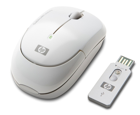 Raton Inalámbrico - HP, KM 407 AA-LASER-Blanco