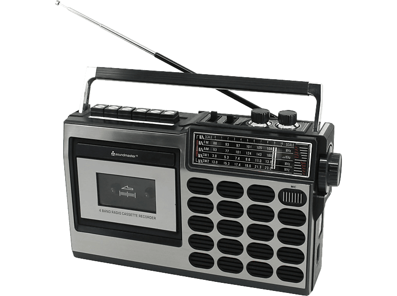SRR70TI Soundmaster Retro DAB Radio Kassettenrekorder USB Bluetooth Aufnahme 