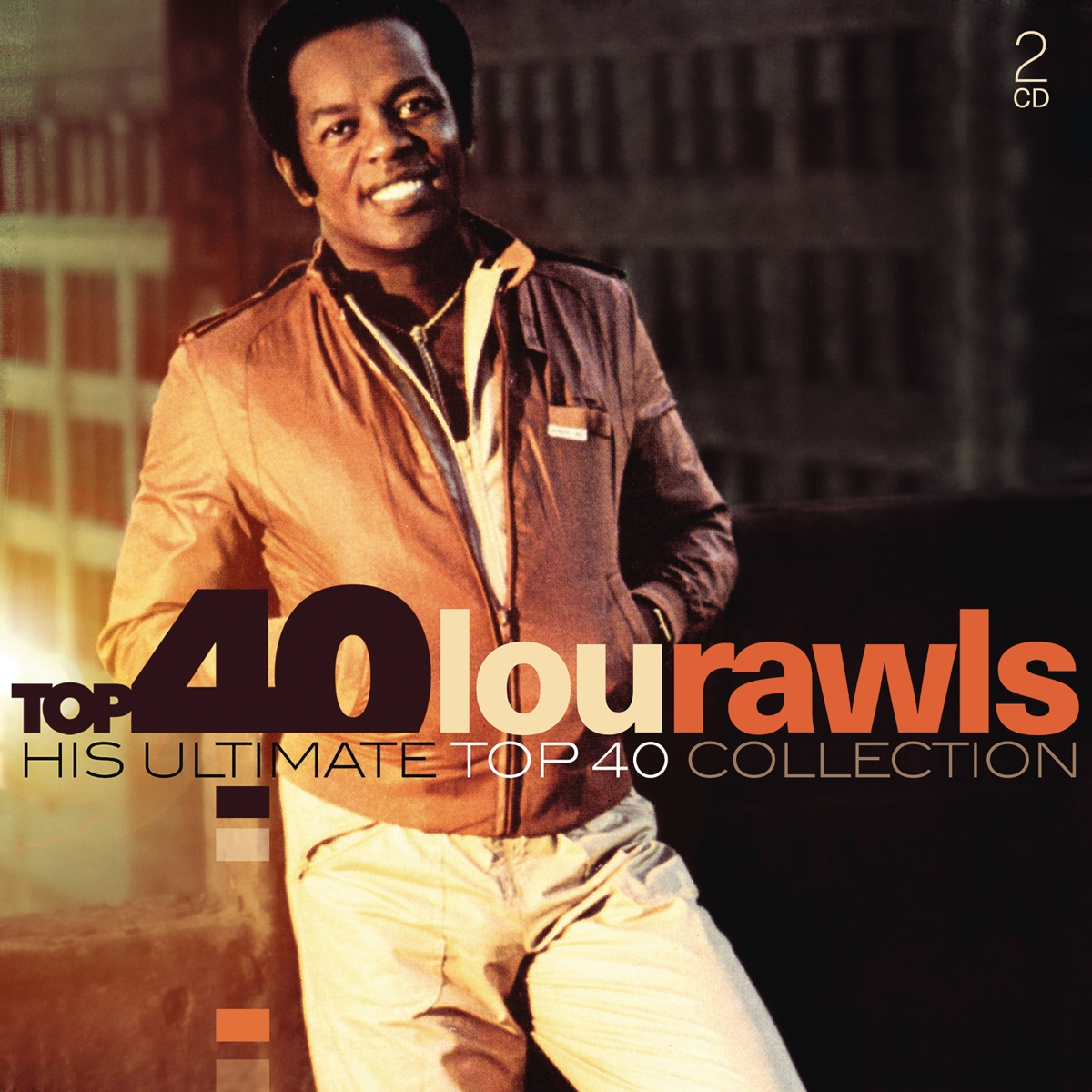 Albumhoes van Lou Rawls, een man in een jasje lacht. 40 staat op de cover.