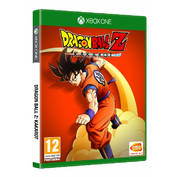 Caja del juego de Xbox One de Dragon Ball Z: Kakarot, con Goku en la portada.