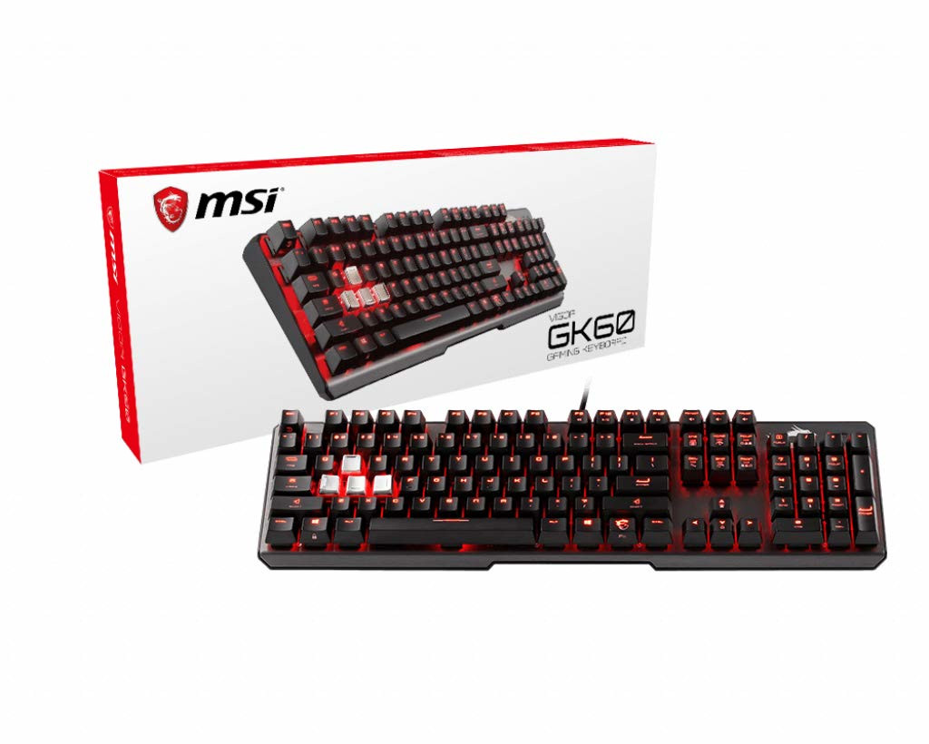 MSI GG Vigor GK60 CR TR Q Gaming Klavye Kırmızı