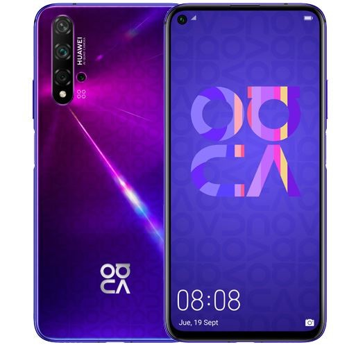 Móvil - Huawei Nova 5T, Violeta, 128 GB, 6 GB RAM, 6.26" Full HD+, Kirin 980, 3750 mAh, Android