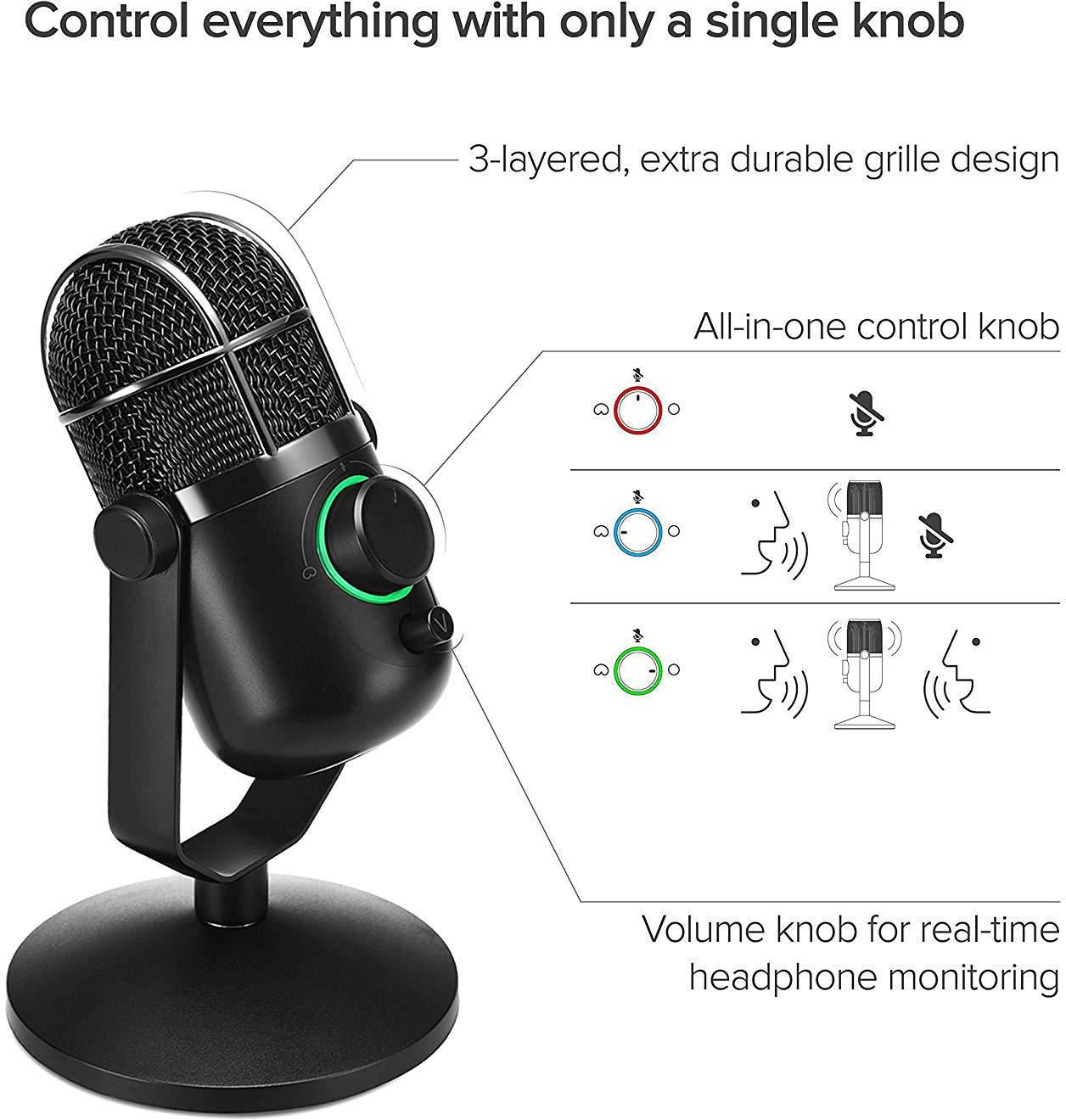 THRONMAX MDrill M3 Dome Mikrofon, Jet Black