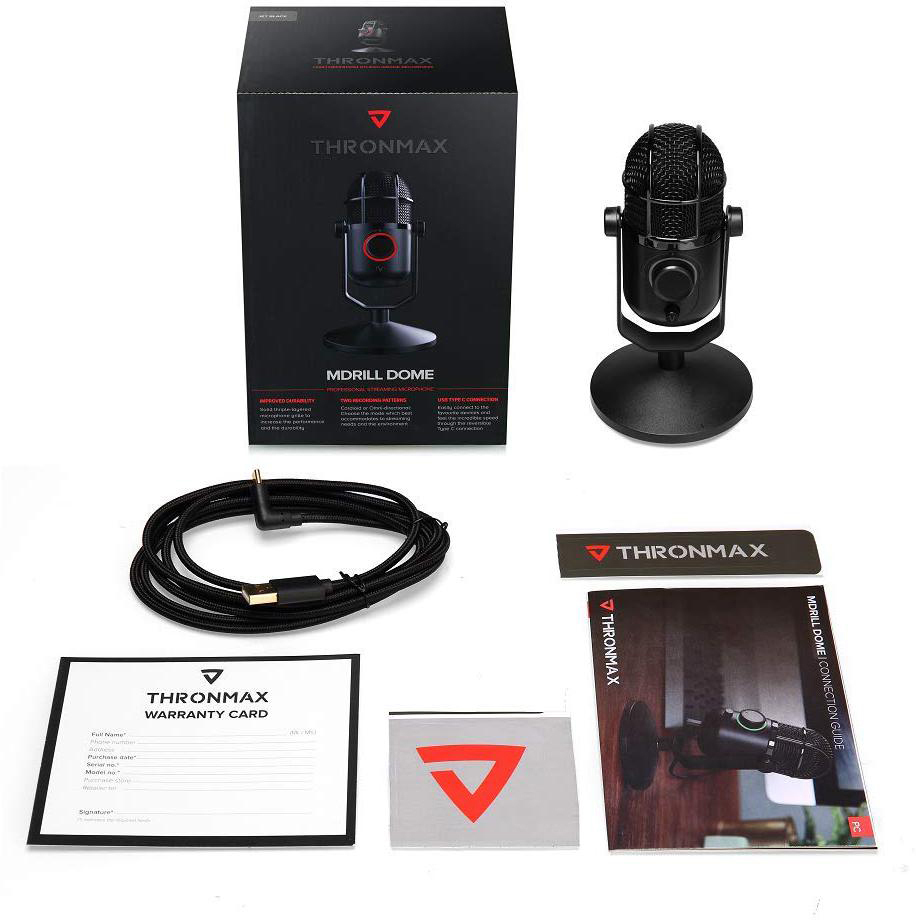 THRONMAX MDrill M3 Dome Mikrofon, Jet Black