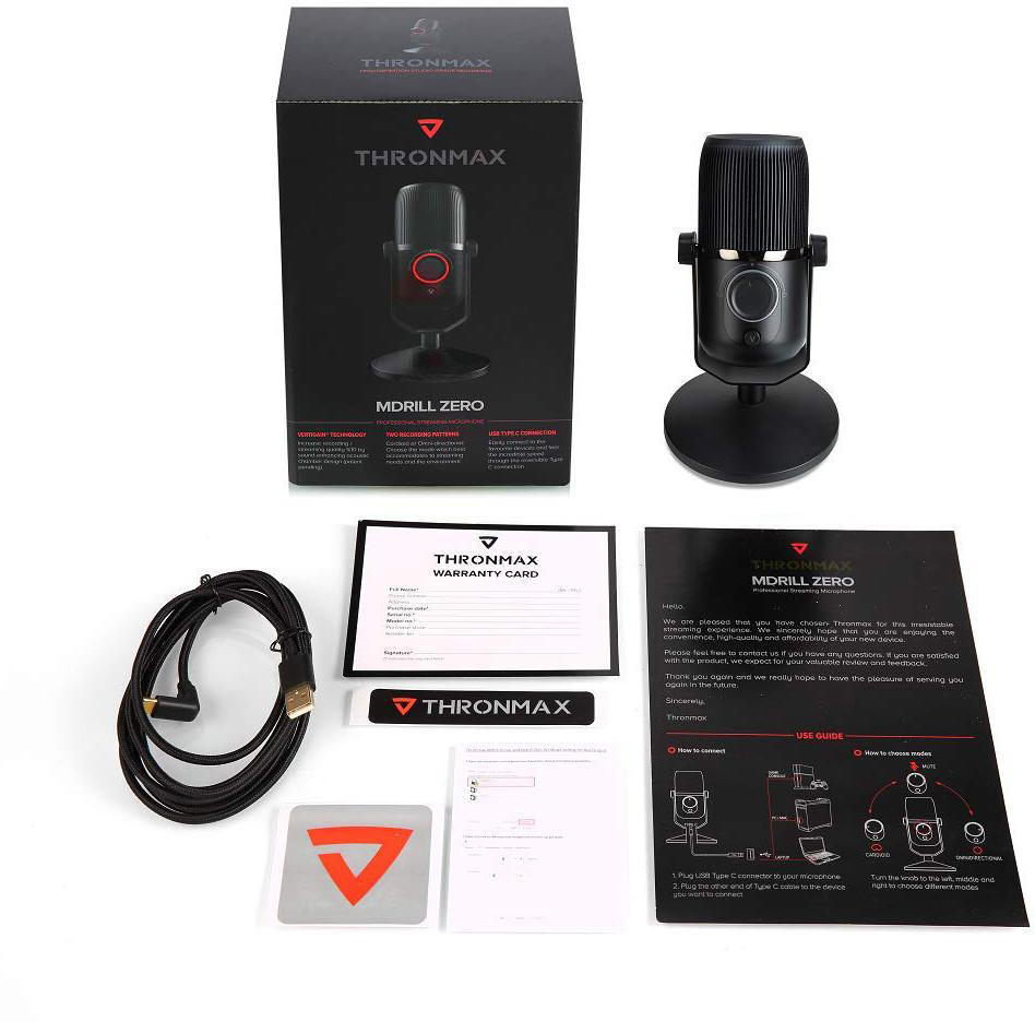 THRONMAX MDrill M4 Zero Mikrofon, Jet Black