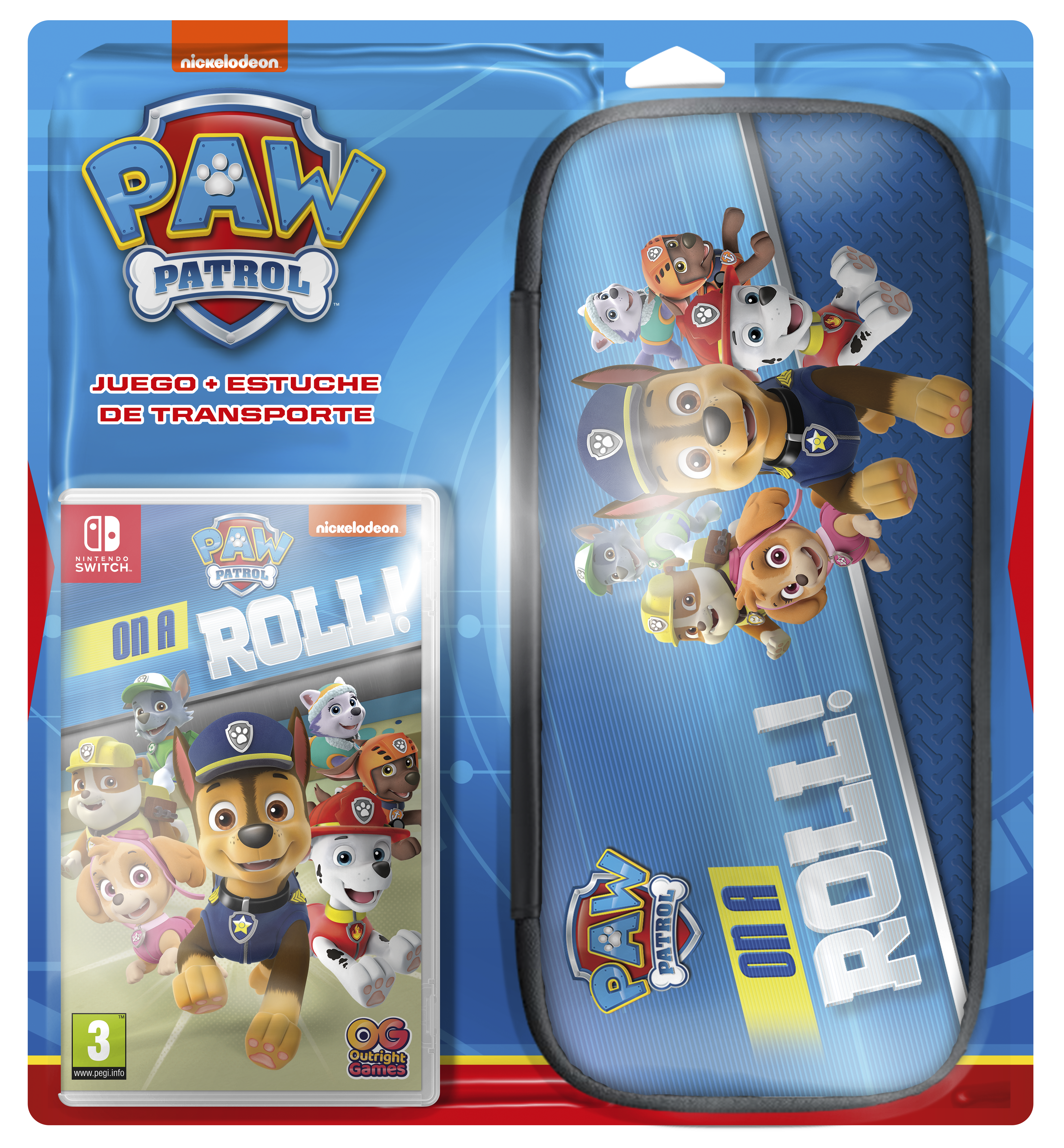 Nintendo Switch Paw Patrol: Todos a Una + Funda para Nintendo Switch