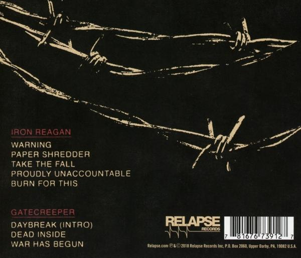 IRON REAGAN, GATECREEPER - SPLIT  - (CD)