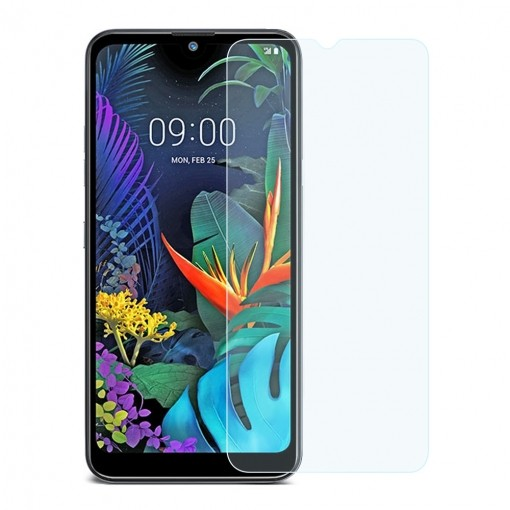 Funda + Protector - Muvit MUPAK0435, Para LG K50, Cristal templado, Transparente