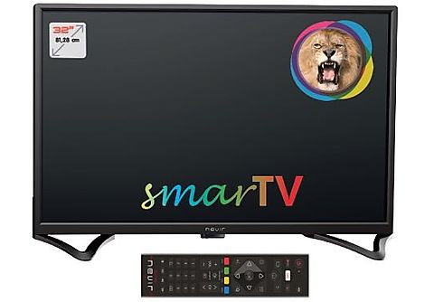 TV LED 32" - Nevir®, NVR-8050-32RD2S-SMA, HD Ready, 1366 x 768 Pixeles, Smart TV, Negro