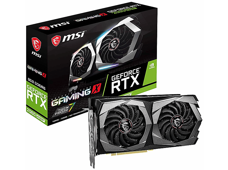 Taru 【完動品】 NVIDIA GeForce RTX2060 6GB MSI Geforce RTX 2060 8GB DDR6 PCI-E 3.0 NVIDIA Süper Gaming X