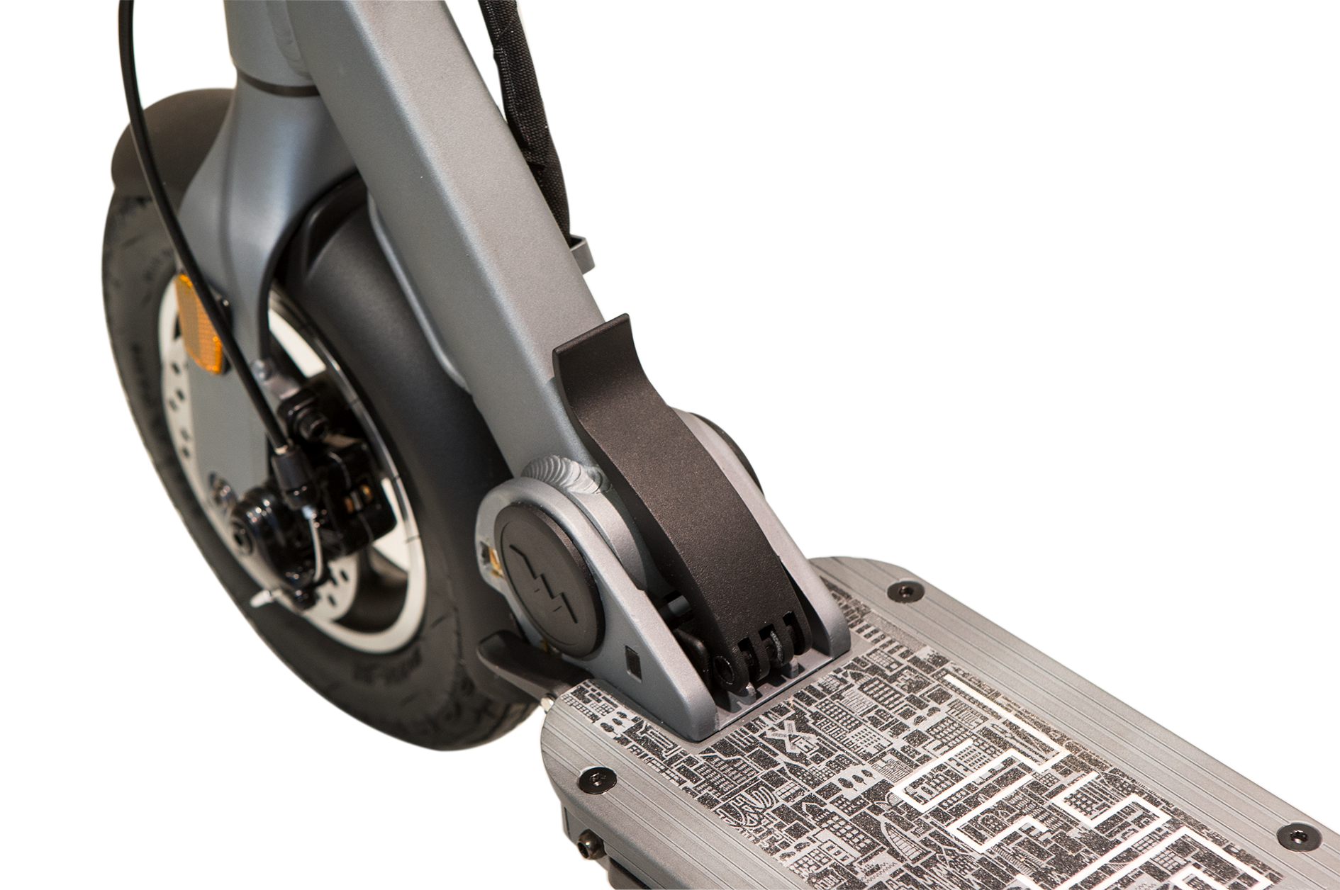 THE-URBAN TU92002-GR E-Scooter (10 Zoll, Grau)