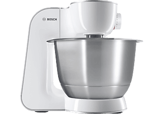 BOSCH MUM58W20 CreationLine Küchenmaschine Weiß/Silber (Rührschüsselkapazität: 3,9 Liter, 1000 Watt)