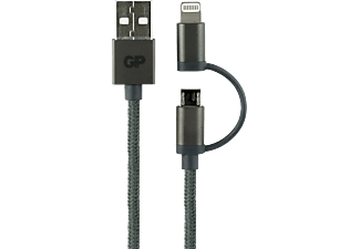 GP Twee-in-één-kabel micro-USB + Lightning