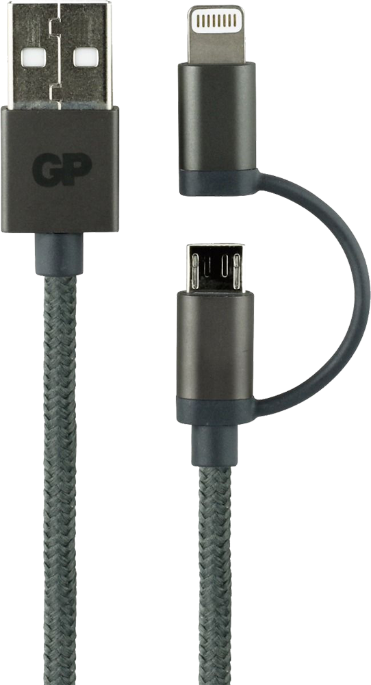 Gp Twee-in-één-kabel Micro-usb + Lightning